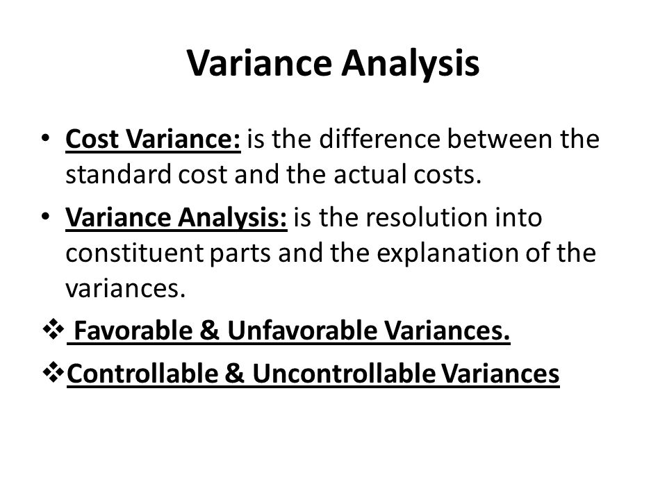 F2 - Chapter 16: Standard costing and variance analysis - 2017-18